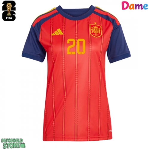 Spanien Pedri Gonzalez #20 Replika Hjemmebanetrøje Dame VM 2026 Kortærmet